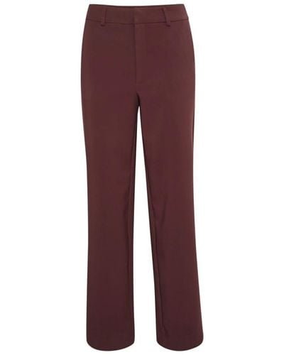 Gestuz Straight Trousers - Red