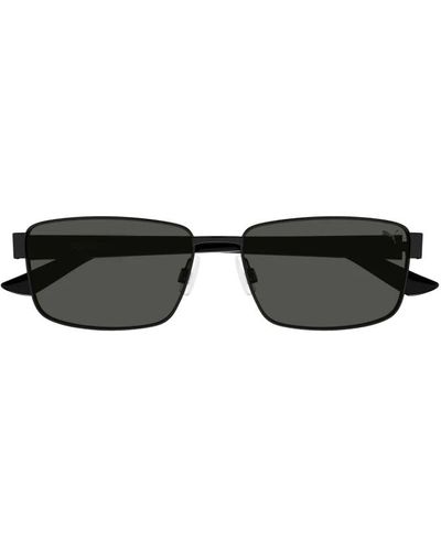 PUMA Quadratische schwarze sonnenbrille für männer