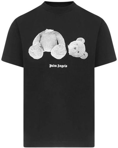 Palm Angels Teddy Bear-Print T-Shirt - Schwarz