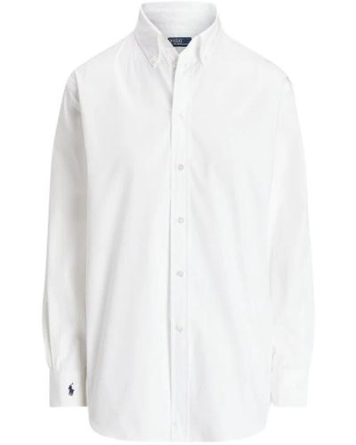 Polo Ralph Lauren Camisa casual de popelina de algodón - Blanco