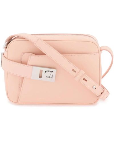 Ferragamo Verstellbare riemen ledertasche - Pink