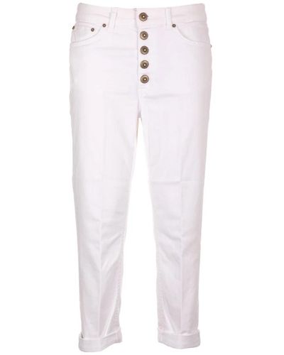Dondup Jeans > cropped jeans - Blanc
