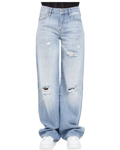 Armani Exchange Jeans > wide jeans - Bleu