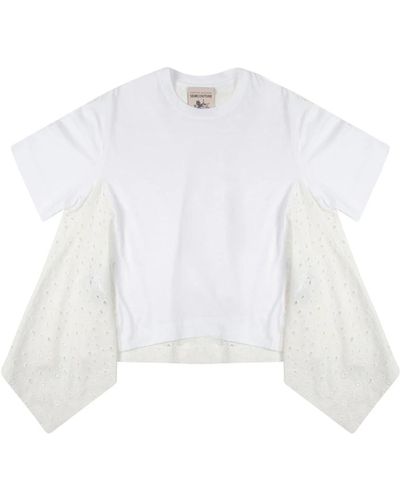 Semicouture Tops > t-shirts - Blanc