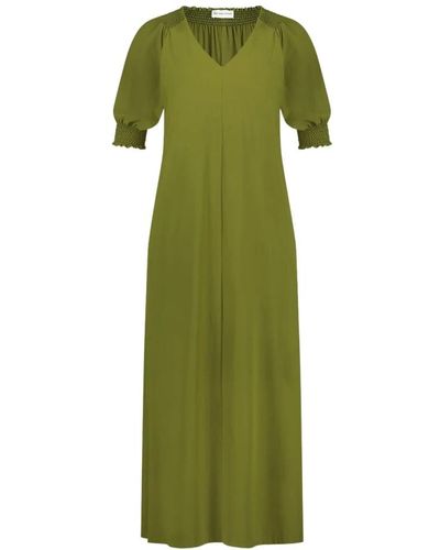 Jane Lushka Vestido lorna cómodo y elegante en verde oliva