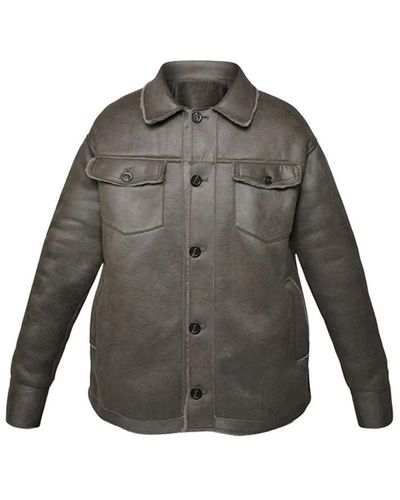 Oakwood Jackets > leather jackets - Gris