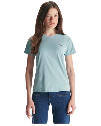 J.O.T.T Camiseta básica de algodón orgánico - just over the top - Azul
