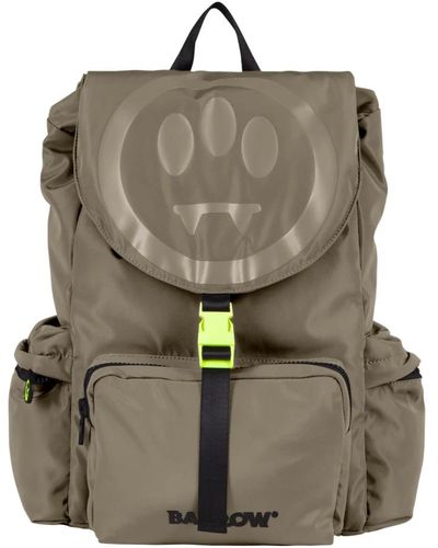 Barrow Nylon-rucksack mit lächelndem aufdruck - Grün