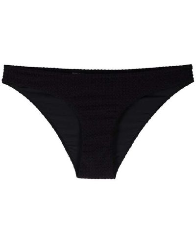 Nanushka Texturierte low-rise schwarze bikinihose