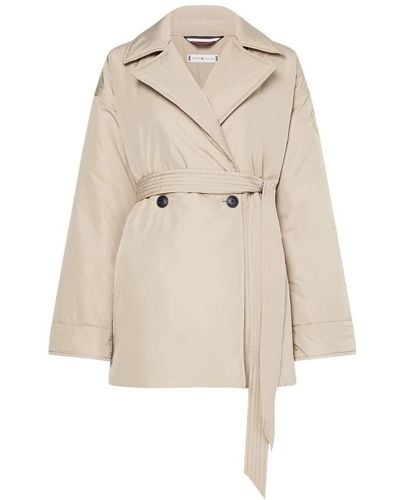 Tommy Hilfiger Trench Coats - Natural