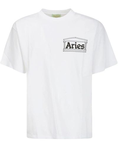 Aries T-Shirts - White