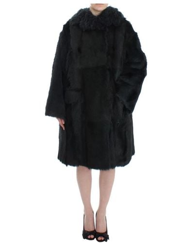 Dolce & Gabbana Faux Fur & Shearling Jackets - Black