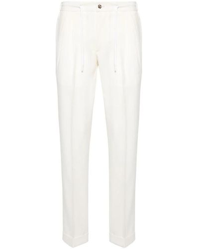 Barba Napoli Straight Trousers - White