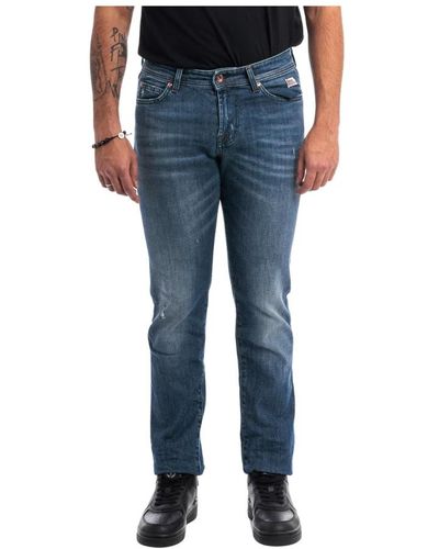 Roy Rogers Jeans > straight jeans - Bleu