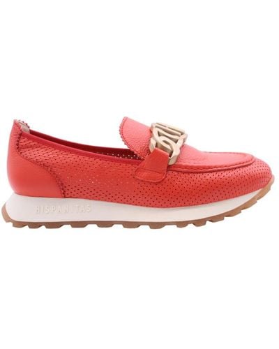 Hispanitas Shoes > flats > loafers - Rouge