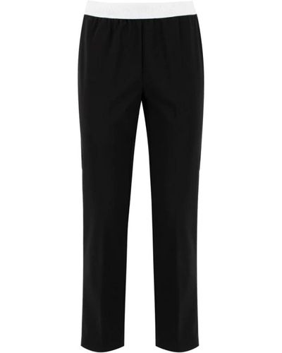 Ermanno Scervino Trousers > slim-fit trousers - Noir