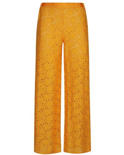 Feel me fab Wide Trousers - Yellow