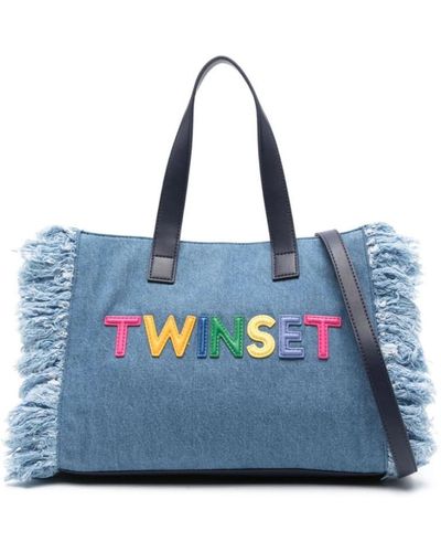 Twin Set Shoulder Bags - Blue