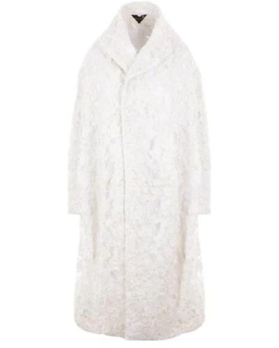 Comme des Garçons Coats > single-breasted coats - Blanc