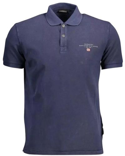 Napapijri Polo Shirts - Blue