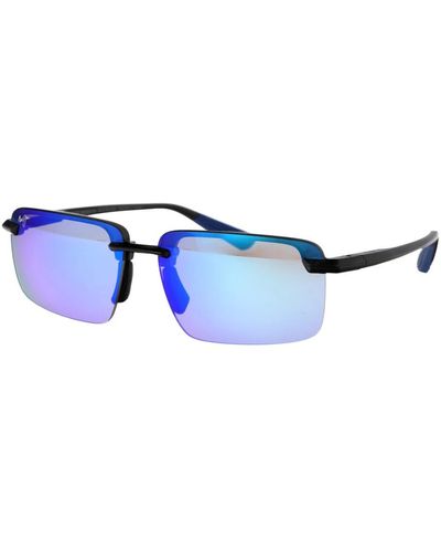 Maui Jim Laulima occhiali da sole eleganti - Blu