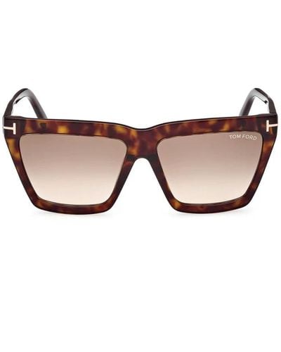 Tom Ford Stylische sonnenbrille für frauen - Braun