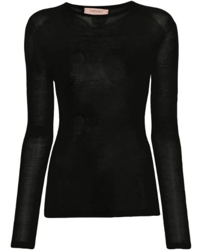 Twin Set Round-neck knitwear - Schwarz