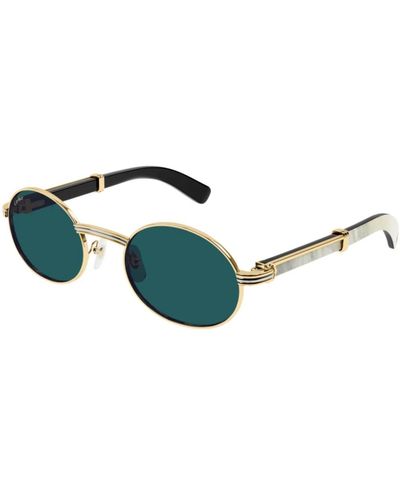Cartier Stilvolle sonnenbrille für männer und frauen - Grün
