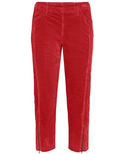 LauRie Cropped pantaloni - Rosso