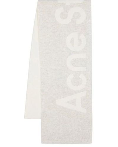 Acne Studios Winter Scarves - White