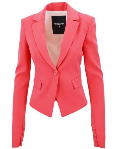 Patrizia Pepe Elegante giacca rosa business - Rosso