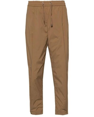 Herno Cropped Trousers - Natural