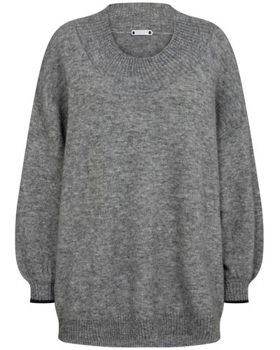 co'couture Knitwear > round-neck knitwear - Gris