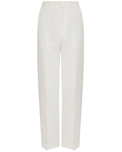 Casablancabrand Pleat-front trousers - Blanc