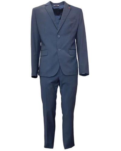 0-105 Eleganter anzug in blau