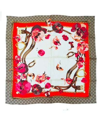 Gucci Silky Scarves - Red