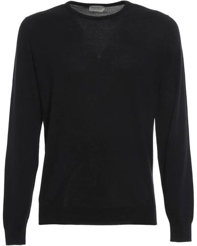 John Smedley Round-Neck Knitwear - Black