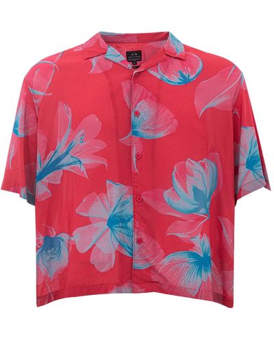 Armani Exchange Shirts > short sleeve shirts - Rouge