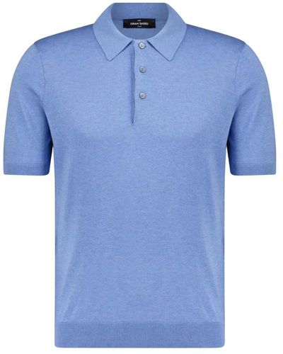 Gran Sasso Tops > polo shirts - Bleu