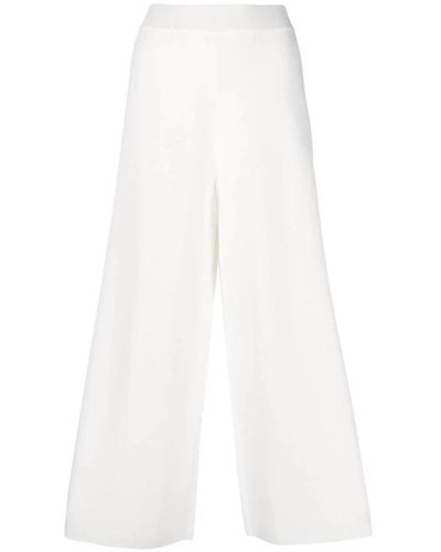 Malo Wide Trousers - White