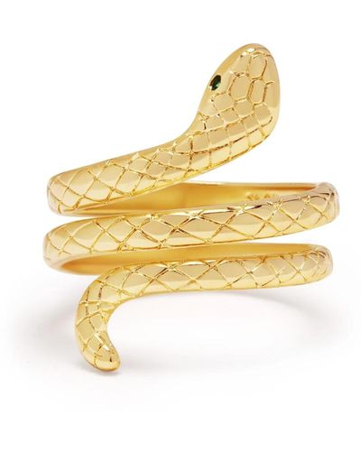 Nialaya Eingewickelter schlangenring edelstahl gold - Mettallic