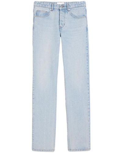 Ami Paris Mid-rise straight-leg denim jeans - Blau