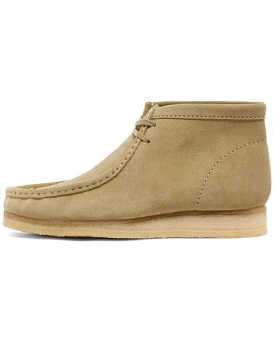 Clarks Wallabee Boot Maple Suede - Natur