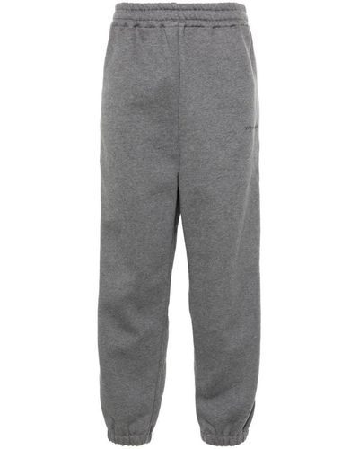 Y. Project Pantaloni in jersey di cotone grigio a strati
