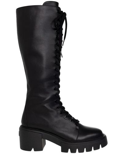 Stuart Weitzman 'soho' Heeled Boots - Black