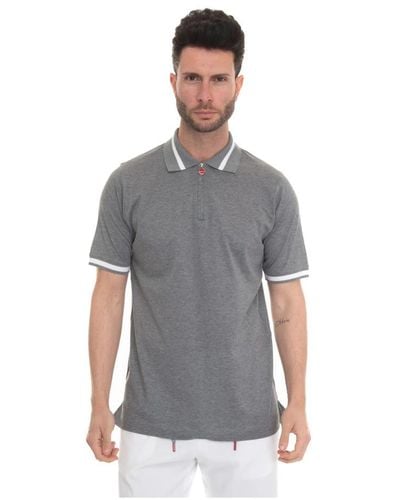 Kiton Polo Shirts - Grey
