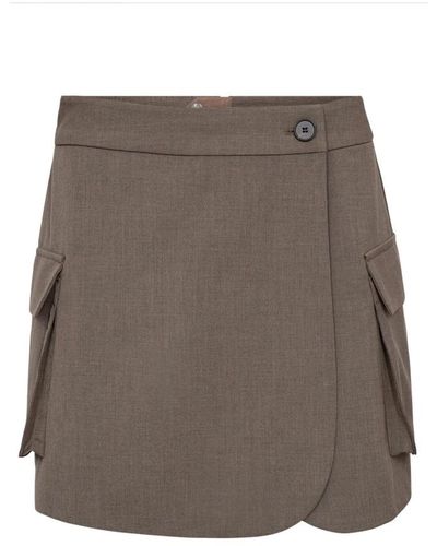 co'couture Short Skirts - Brown