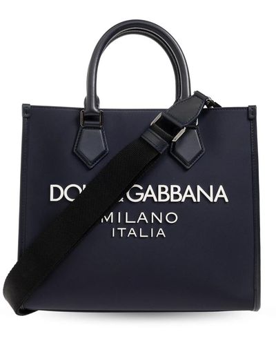 Dolce & Gabbana Schultertasche mit logo - Blau