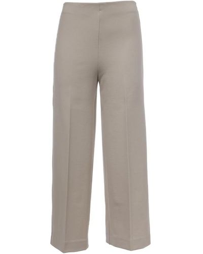 Le Tricot Perugia Wide Trousers - Grey