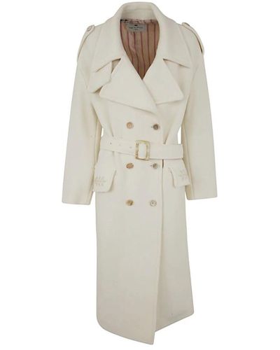 Etro Trench Coats - Natural